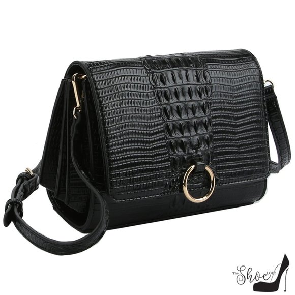 Croc Embossed Sunset Crossbody Bag - Picture 2 of 16